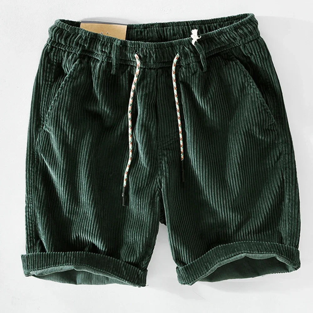 Alvin - Herren-Shorts aus Baumwollcord mit Kordelzug