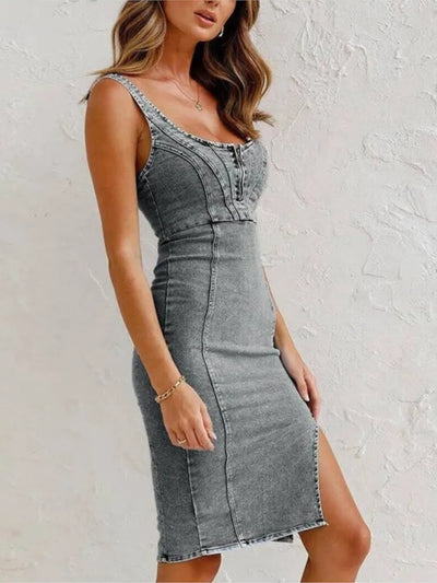 Elodie – Elegantes Kleid aus Denim