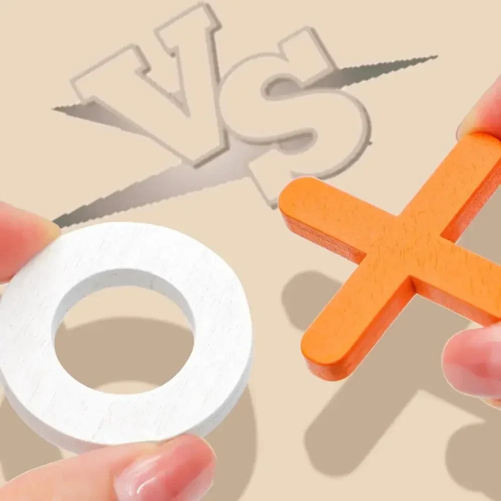 Holz Brettspiel Tic Tac Toe