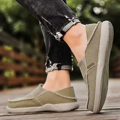 Leichte Canvas-Slipper für Herren | Atmungsaktive Sommer-Espadrilles - Niko