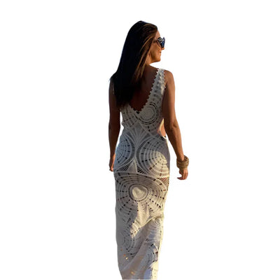 Nyla - Elegantes gehäkeltes Kleid aus Strick