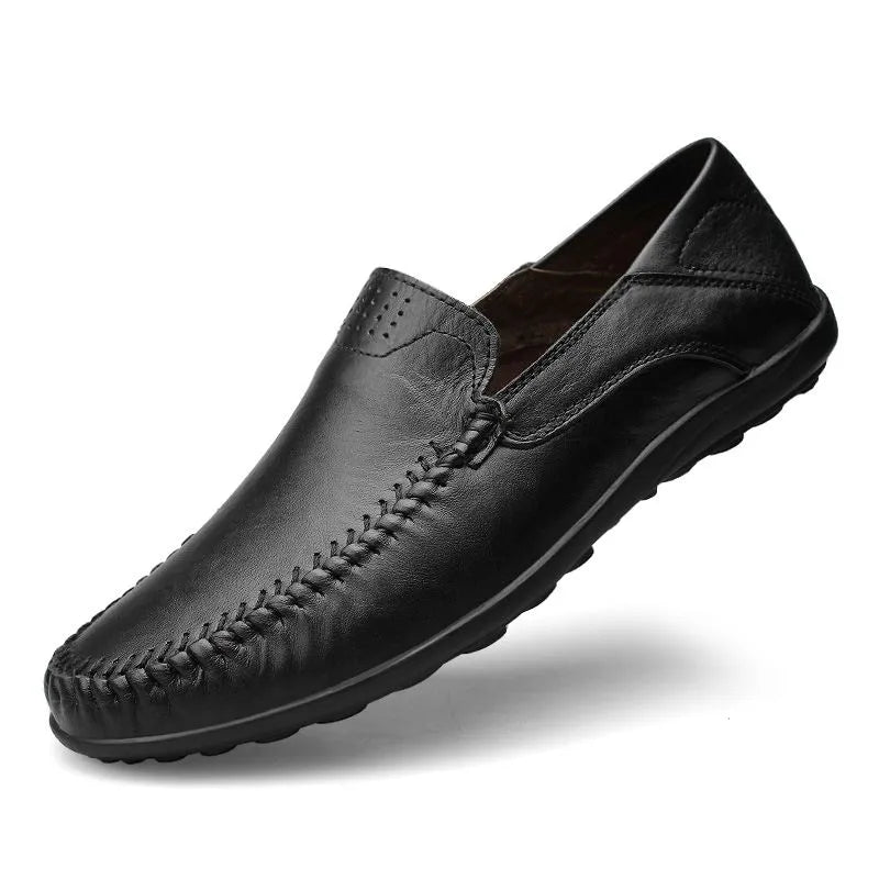 Herren-loafer aus echtem italienischem leder