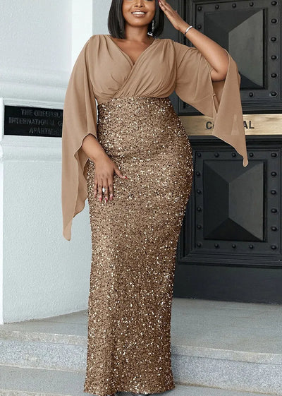 Sophia - Elegantes Midikleid in Übergröße für Bankette