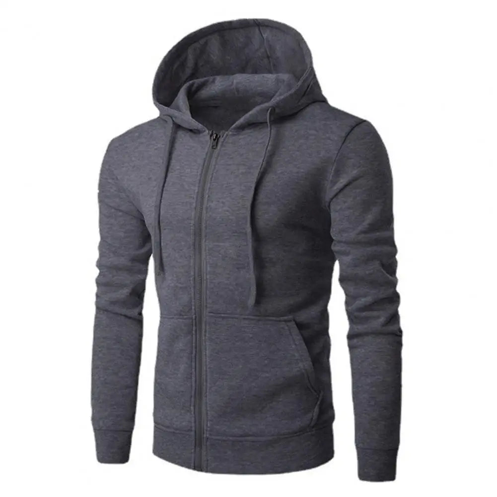 Sportlicher Zip-Hoodie mit Eleganter Kordelzughaube