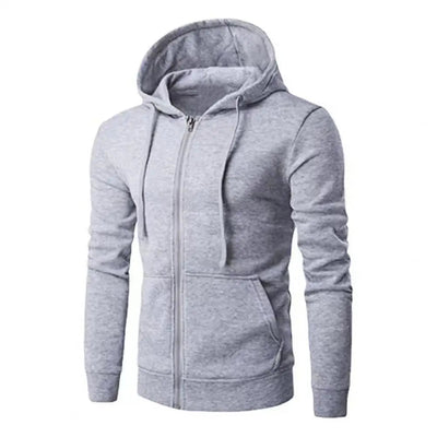 Sportlicher Zip-Hoodie mit Eleganter Kordelzughaube