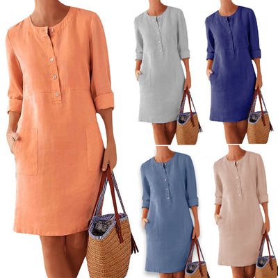 Luftiges Sommerkleid mit frischer Farbe – Nika