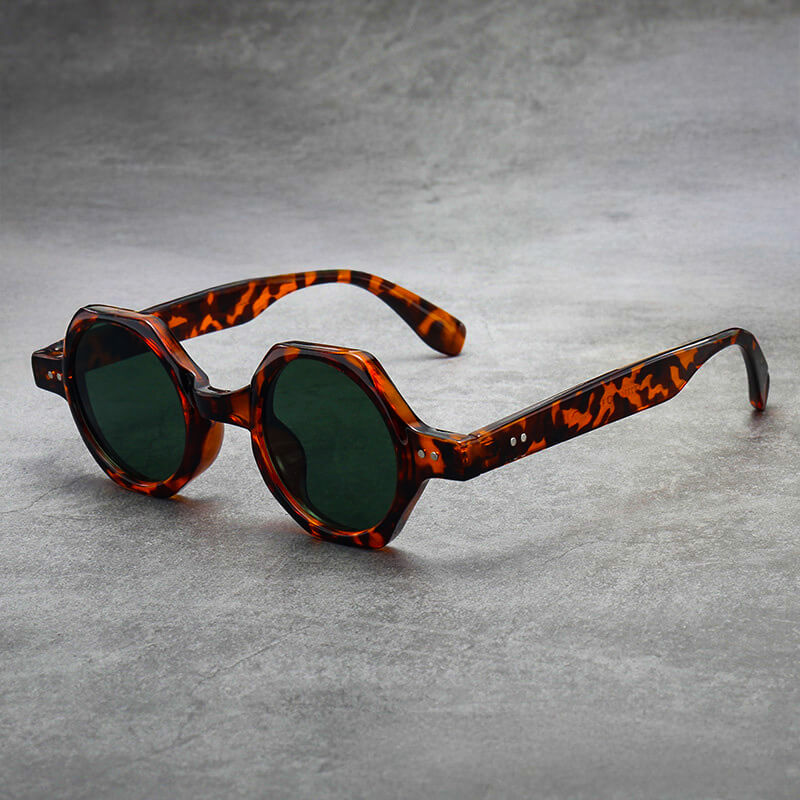 Achteckige Retro-Sylvesterbrille