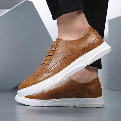 Elegante herren-sneaker aus leder für smart-casual-anlässe