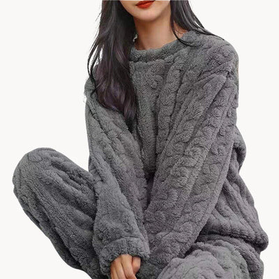 Sabine – weiches, thermisches komfort-fleece-pyjama-set für damen