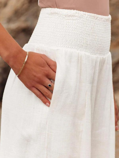 Otylia | Lockere Strandhose mit weitem Bein