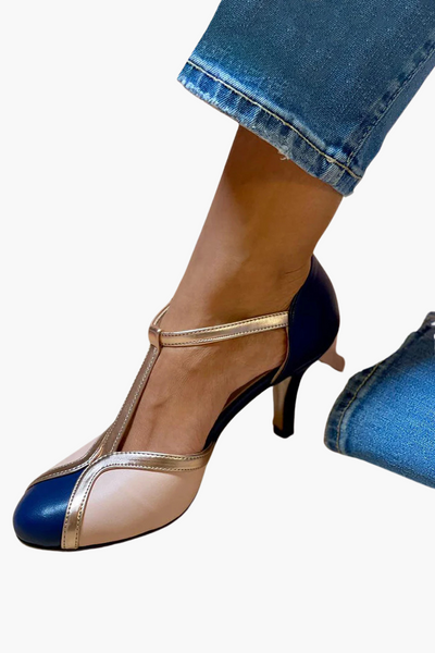 Alessia™ | Bunte High Heels mit T-Strap