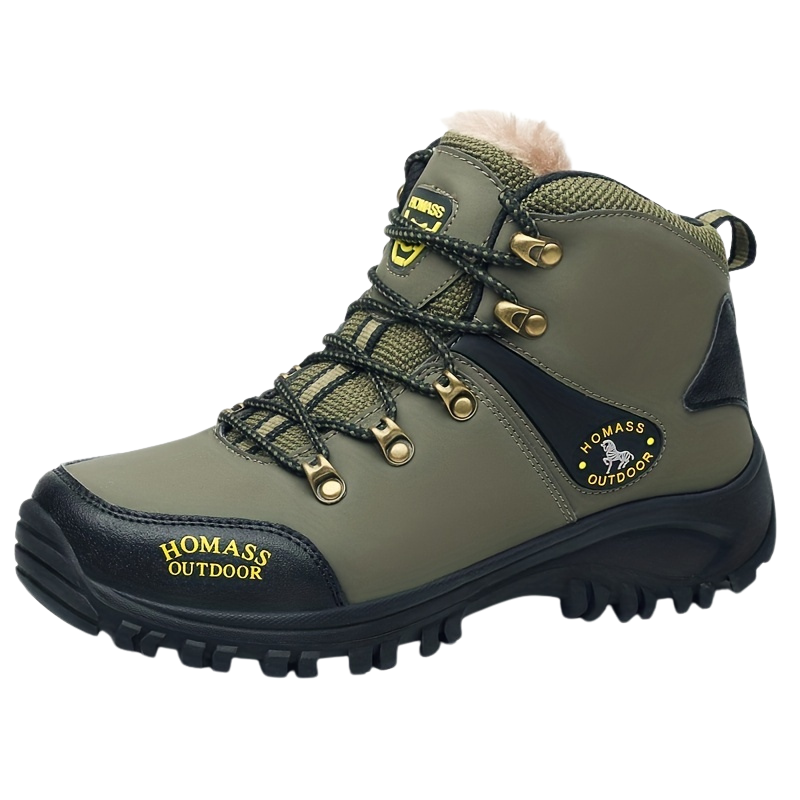 Winterschuhe Herren | Schnür-Wanderschuhe Mit Profilsohle