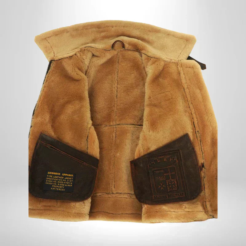 HUNTER™ Originale Herren-Winterjacke aus Leder