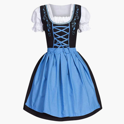 Traditionelles Dirndl mit Schürze für Damen - Oktoberfest 2025
