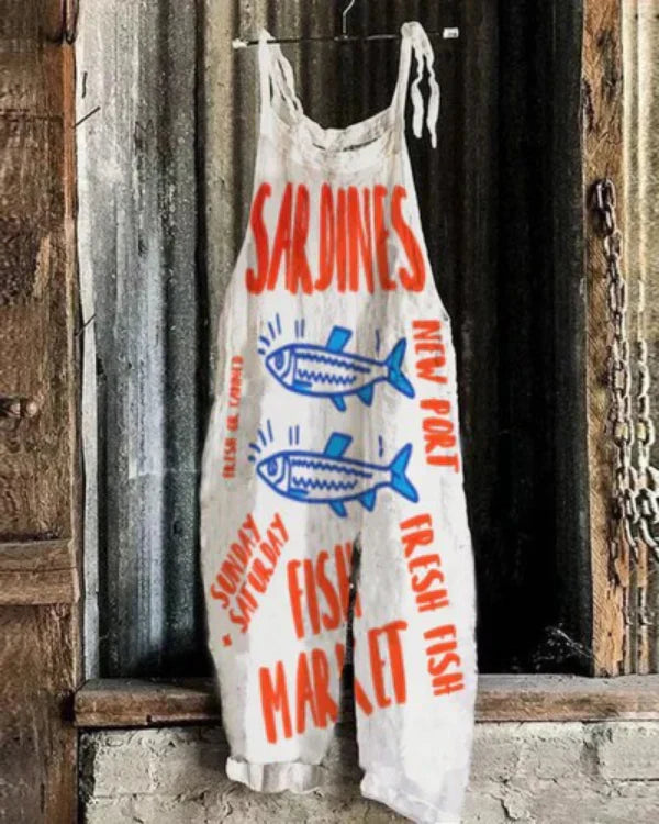 Sardine | Pattern Jumpsuit Japanese Art and Elegance