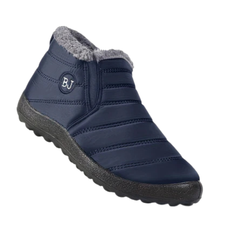 Winterschuhe Damen| Flach Knöchelhoch Mit Rundkappe