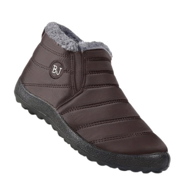 Winterschuhe Damen| Flach Knöchelhoch Mit Rundkappe