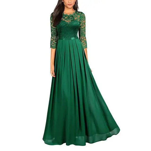 Viera - Rubinrote Eleganz Abendkleid