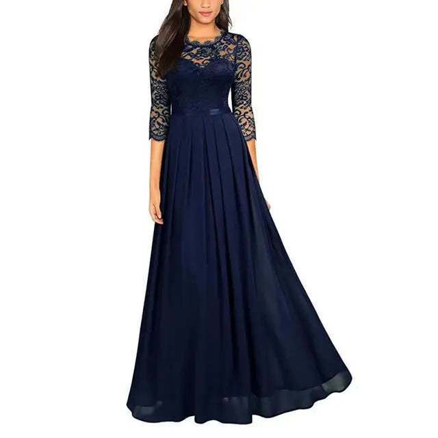 Viera - Rubinrote Eleganz Abendkleid
