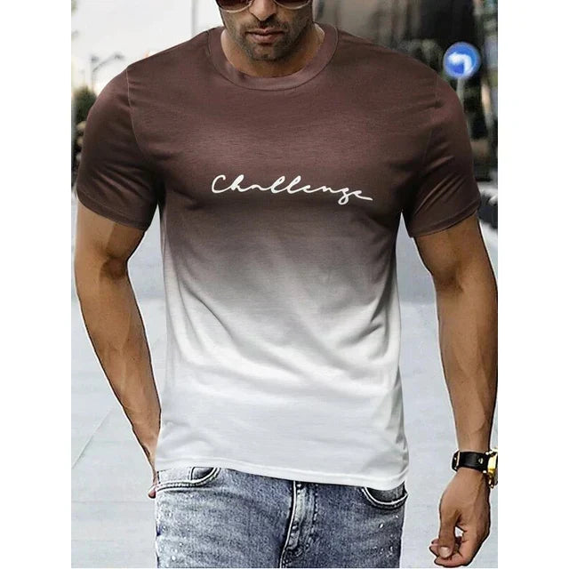 Olympia - vintage-herren-t-shirt mit farbverlauf