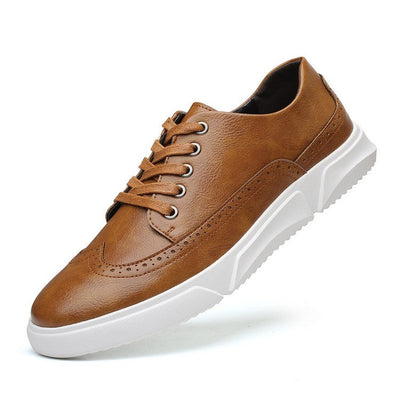 Elegante herren-sneaker aus leder für smart-casual-anlässe