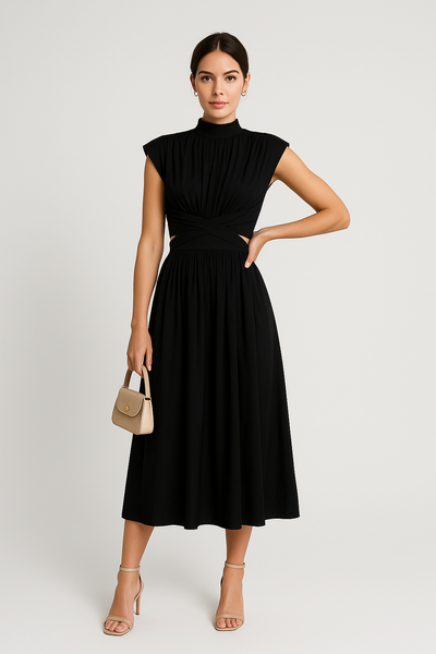 Yveline – Sommerkleid mit Offenem Rücken und Eleganter Schnitt