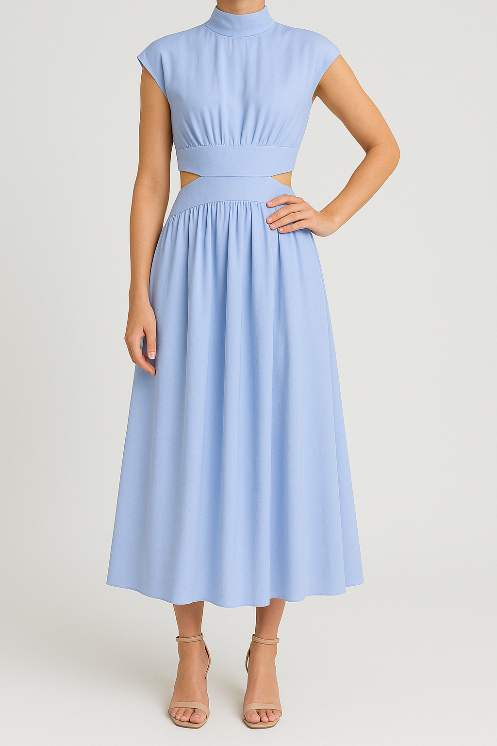 Yveline – Sommerkleid mit Offenem Rücken und Eleganter Schnitt