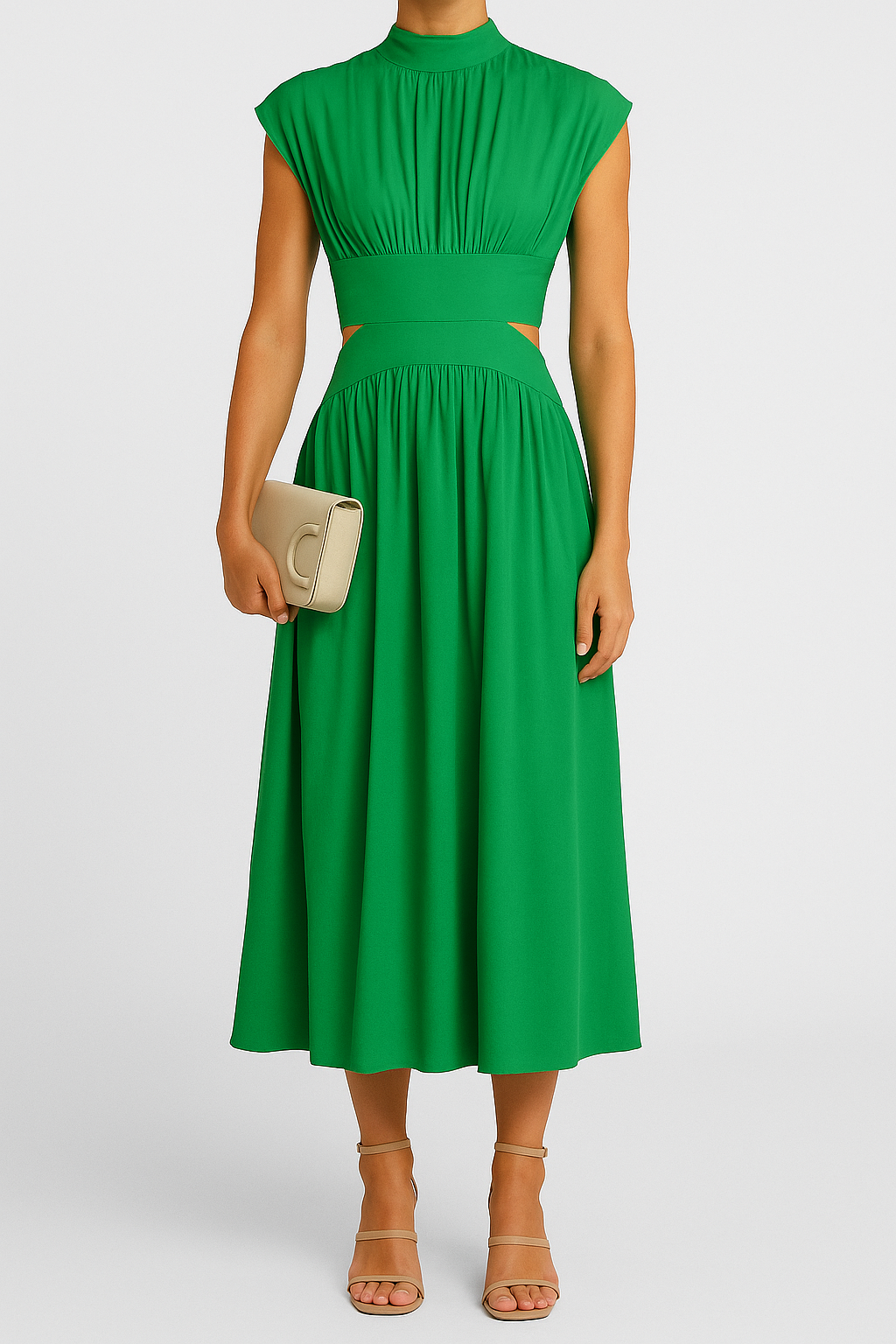 Yveline – Sommerkleid mit Offenem Rücken und Eleganter Schnitt