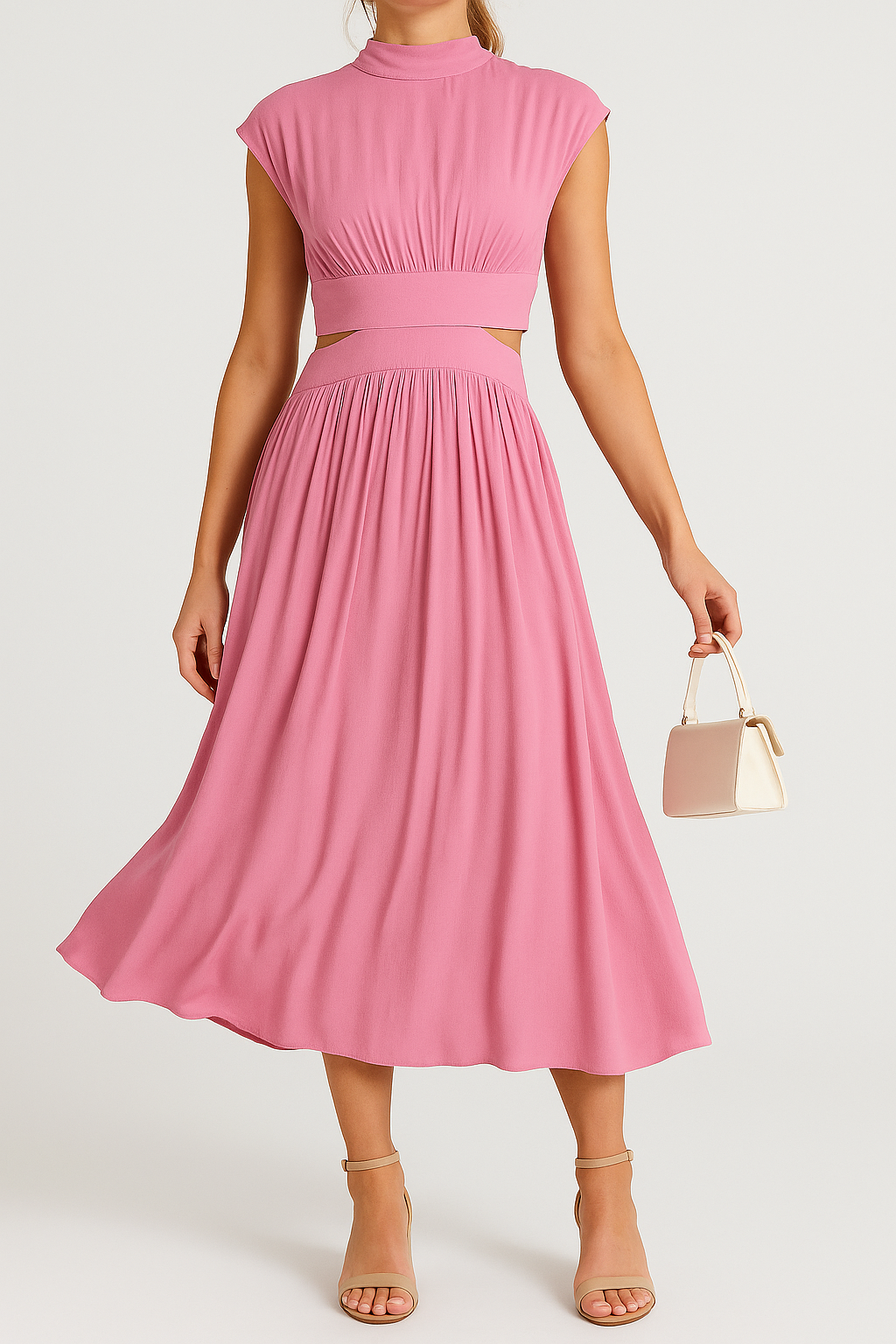 Yveline – Sommerkleid mit Offenem Rücken und Eleganter Schnitt