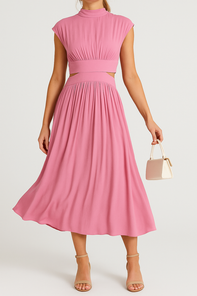 Yveline – Sommerkleid mit Offenem Rücken und Eleganter Schnitt