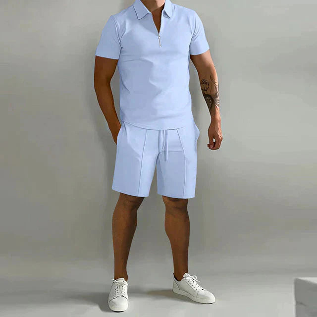 Jaromir - Kurzarmhemd- und Shorts-Set für Herren