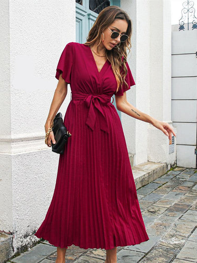 Grünes wickelkleid - laura