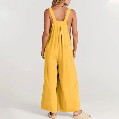 Eleganza leinen blüte jumpsuit