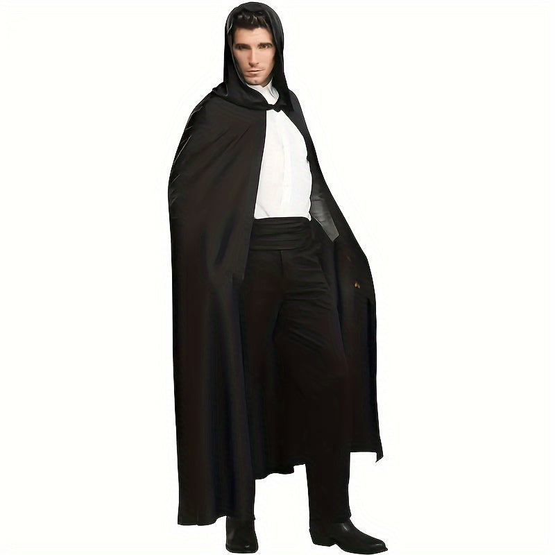 Unisex Halloween-Umhang mit Kapuze | Lang