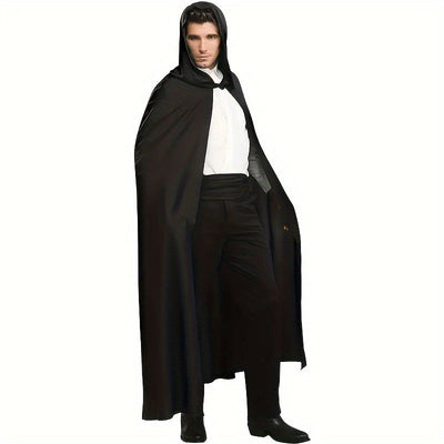 Unisex Halloween-Umhang mit Kapuze | Lang