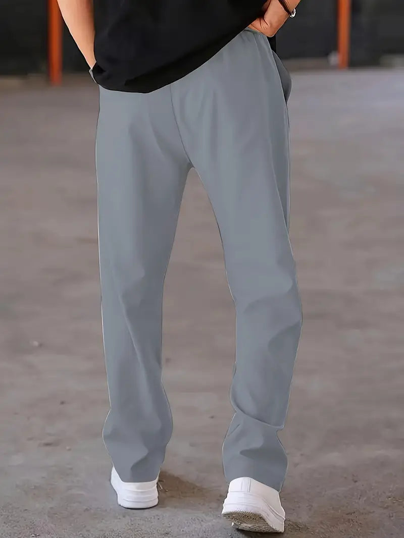 Jared - Stilvolle Herrenhose mit Farbblock-Streifenmuster