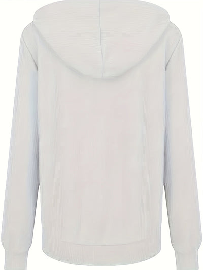 Moira – Langärmelige Kapuzenjacke Mit Reißverschluss Und Kordelzug