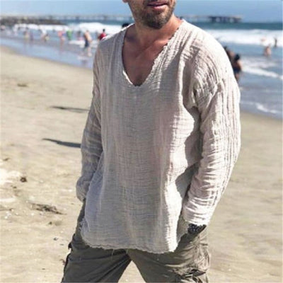 Damon – Lockeres Herrenhemd mit Fransen