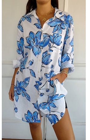 Hayley – Leichtes Damen Strandkleid im Tunika-Stil