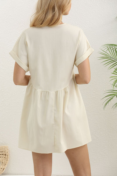 Claire – Lässiges Damenkleid mit V-Ausschnitt