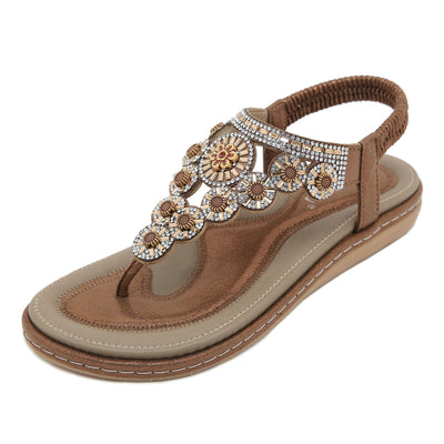 Tanya – Bequeme Damensandalen mit Strass