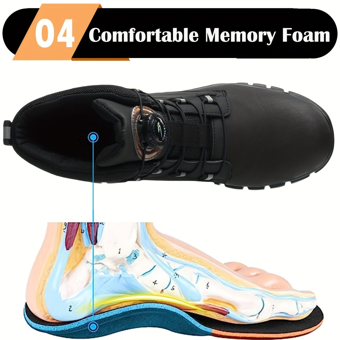 Rolf Sicherheitsschuhe für Männer mit Stahlkappe