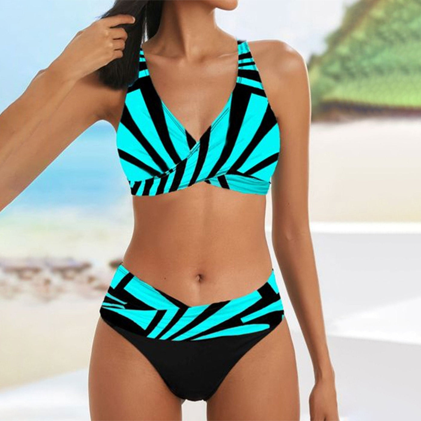 Katie – Bikinis mit gespaltenem Oberteil für den Strandurlaub