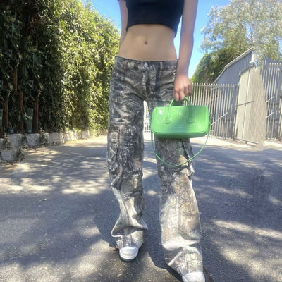 Grace – Lässige Camouflage-Cargohose für Damen
