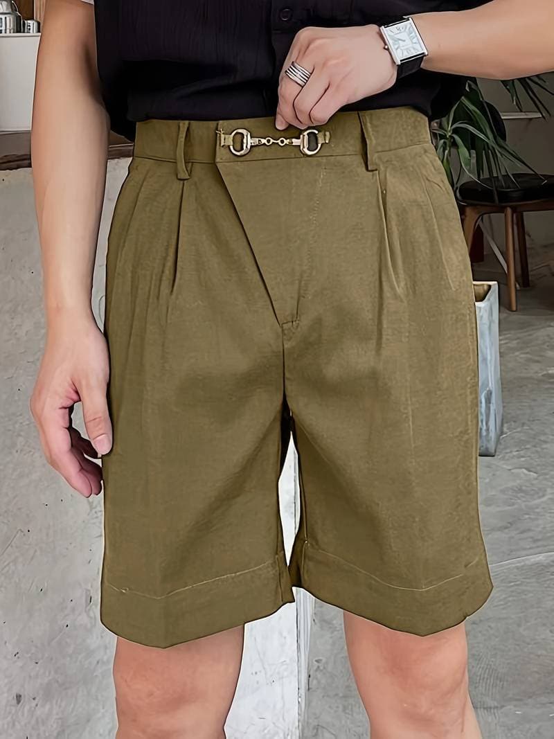 Dawson - Knielange Shorts mit Plissee für Männer