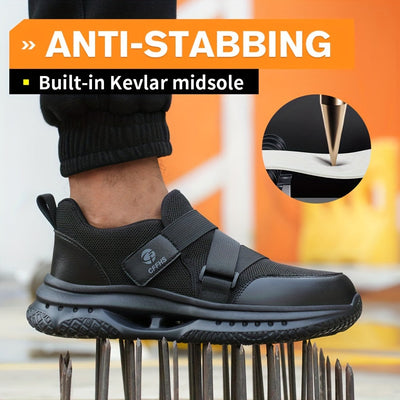 Minimalistische Ganzjahres Industrie und Bauschutzschuhe mit Stahlkappe