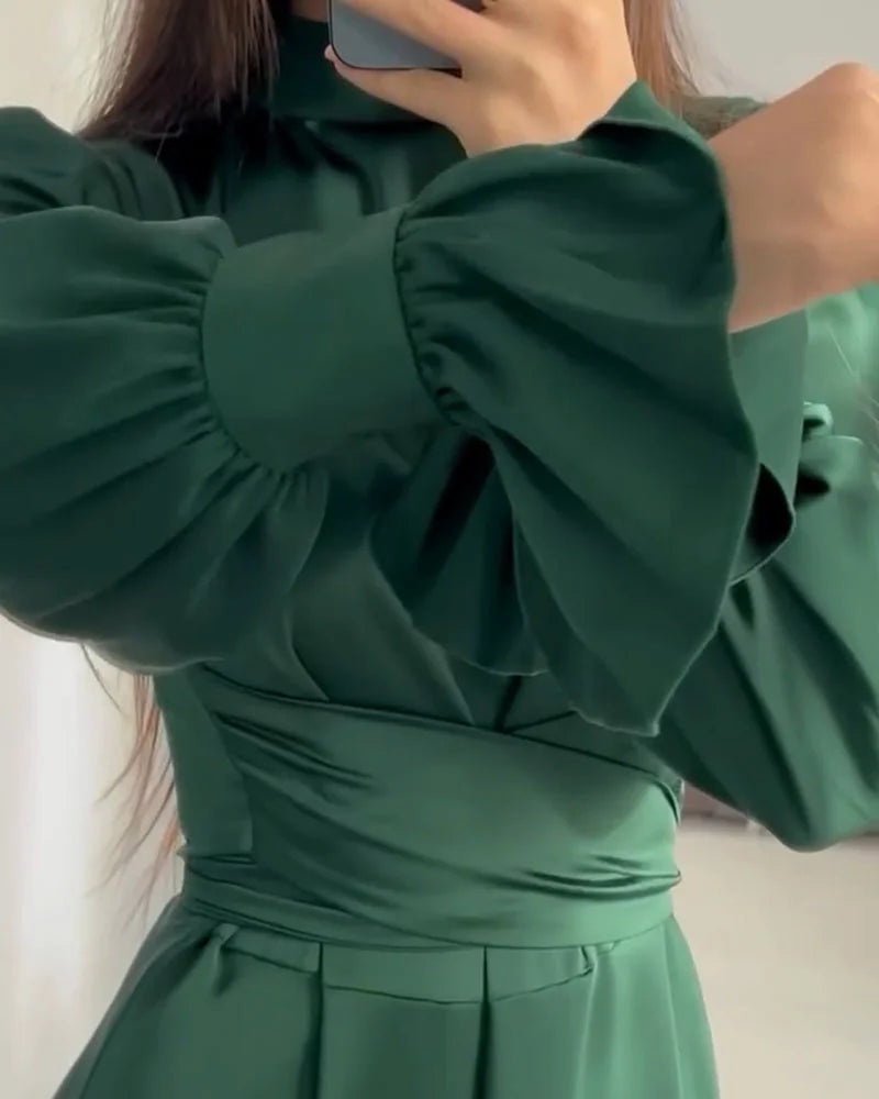 ItalianFrost - Satin Maxi Kleid