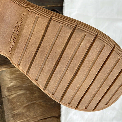 Leanne – Retro Damen Brogues mit Chunky Absatz