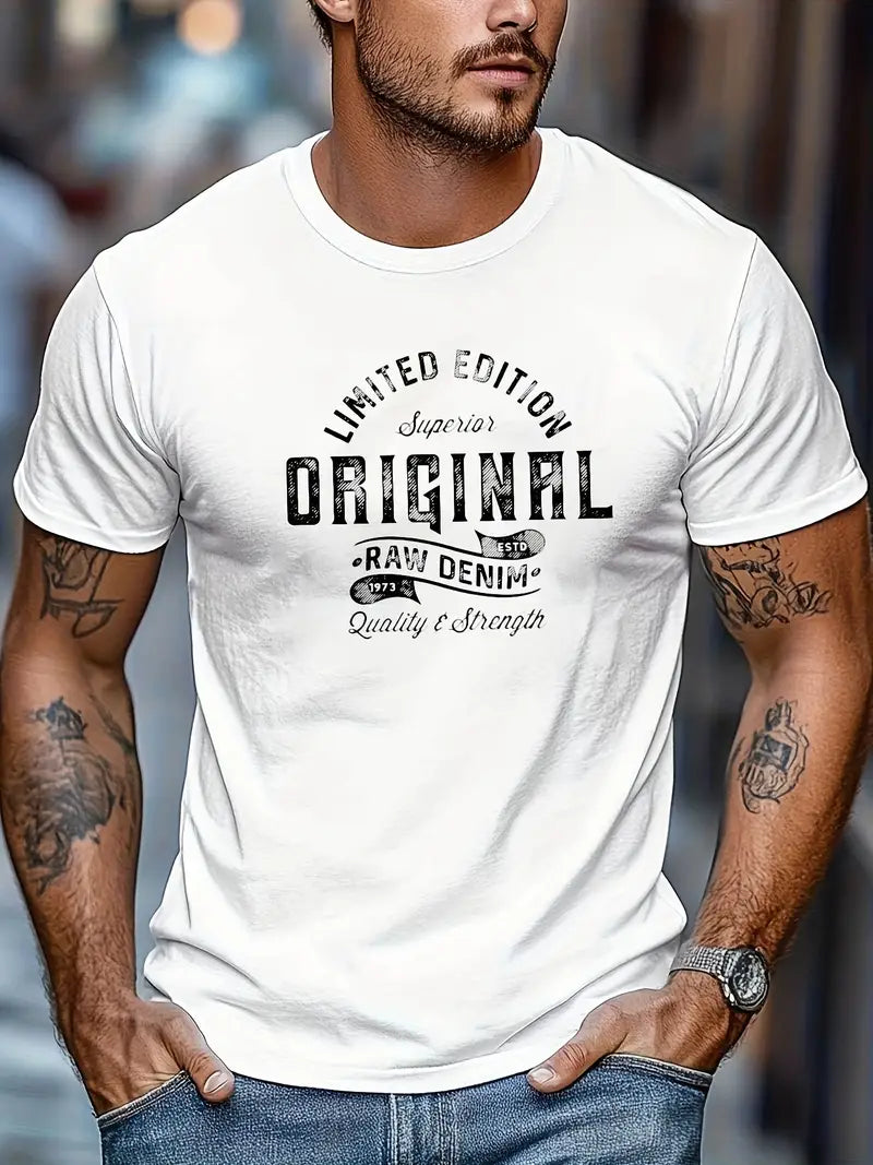 Tobias - Elegantes Rundhals T-Shirt für Herren