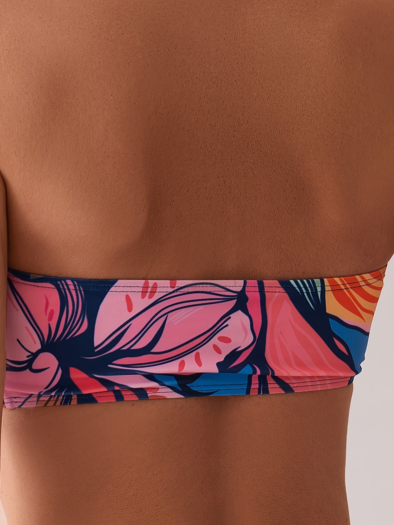 Einteiliger Badeanzug – Florales Muster, Cut-Outs & Ring-Details für Strand & Pool